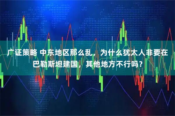 广证策略 中东地区那么乱，为什么犹太人非要在巴勒斯坦建国，其他地方不行吗？