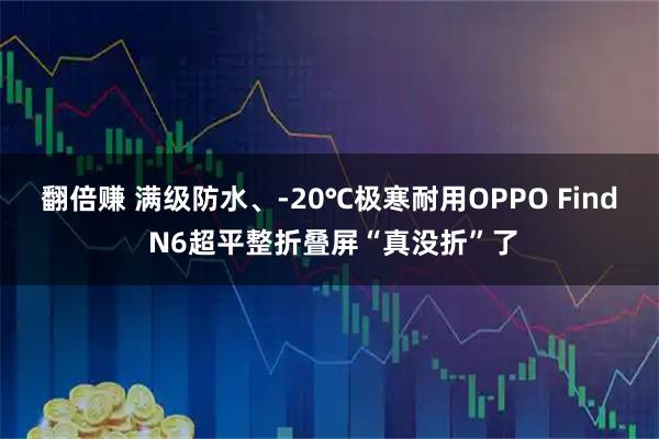 翻倍赚 满级防水、-20℃极寒耐用OPPO Find N6超平整折叠屏“真没折”了